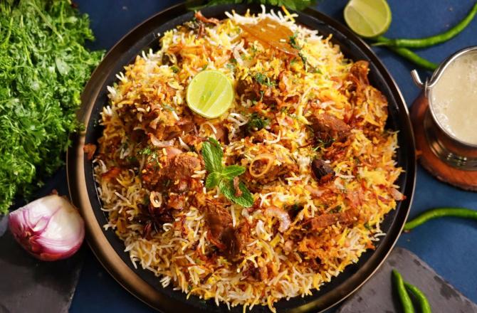Mutton Masaledar Biryani. Photo: INN